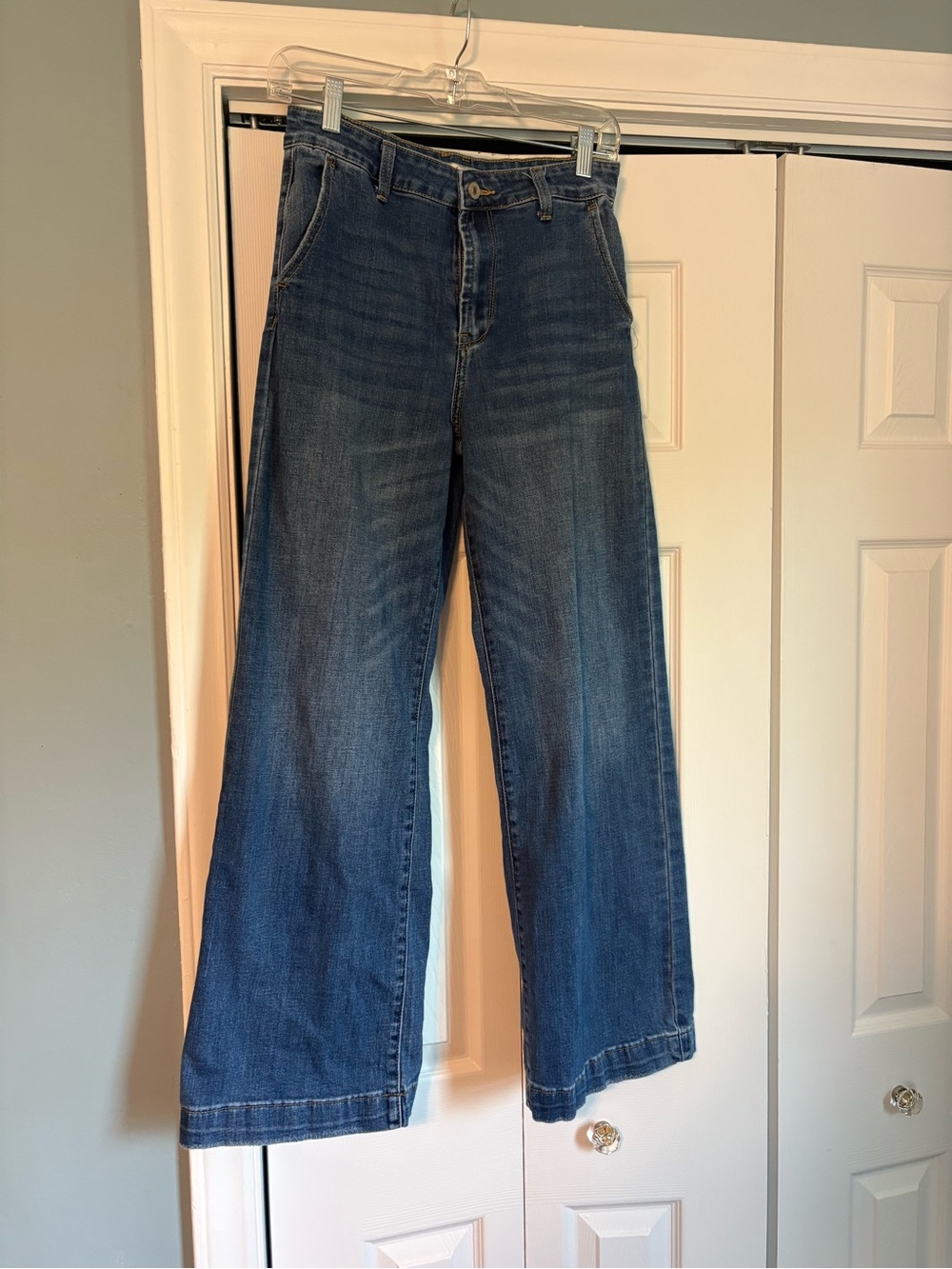 KanCan Indigo Wide Leg High-Rise Jeans